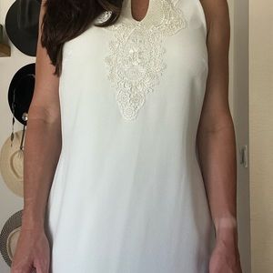Beautiful white dress with lace detail